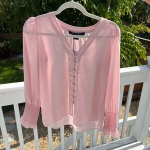 FRENCH CONNECTION CREPE V NECK BLOUSE SIZE SMALL NWT 💕